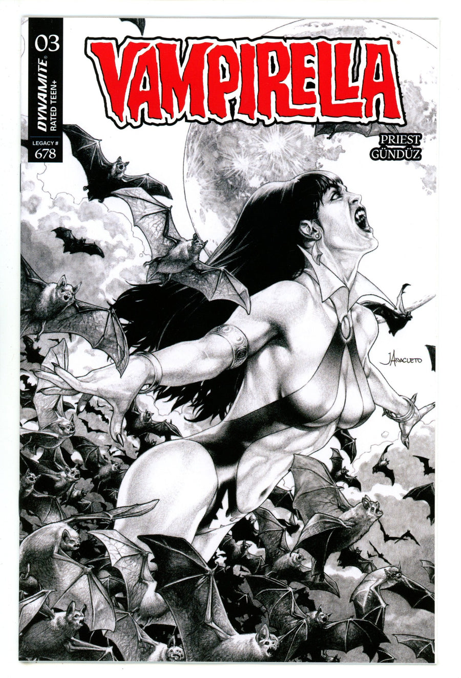Vampirella Vol 8 3 Anacleto B&W Incentive Variant (2025)