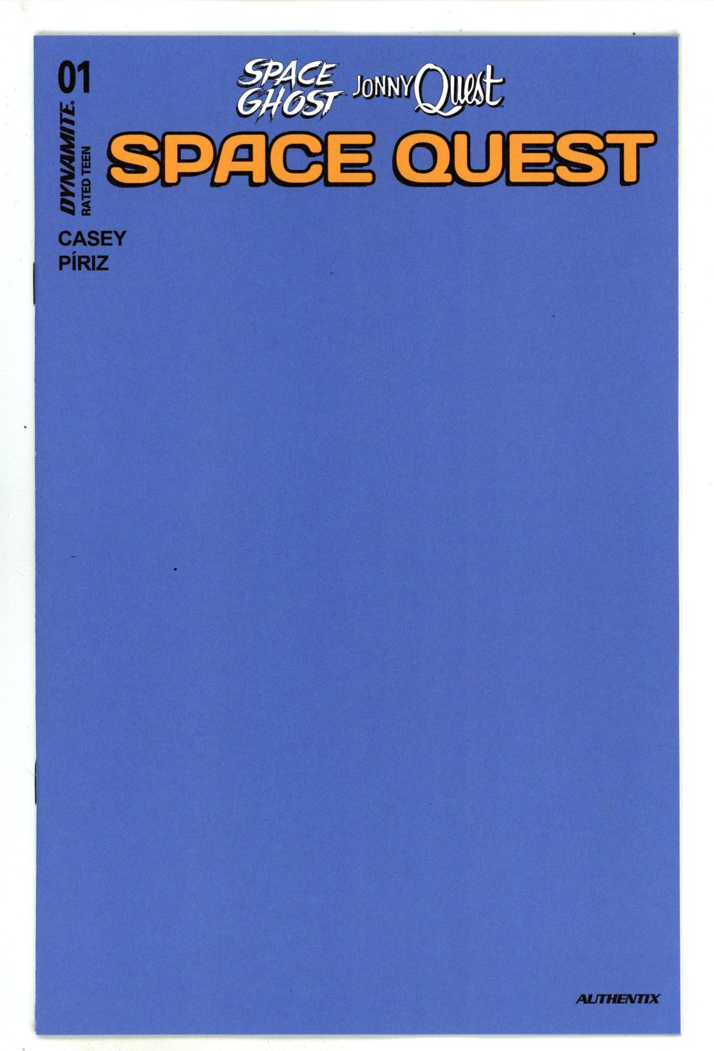 Space Ghost Jonny Quest Space Quest 1 Blue Blank Variant (2025)