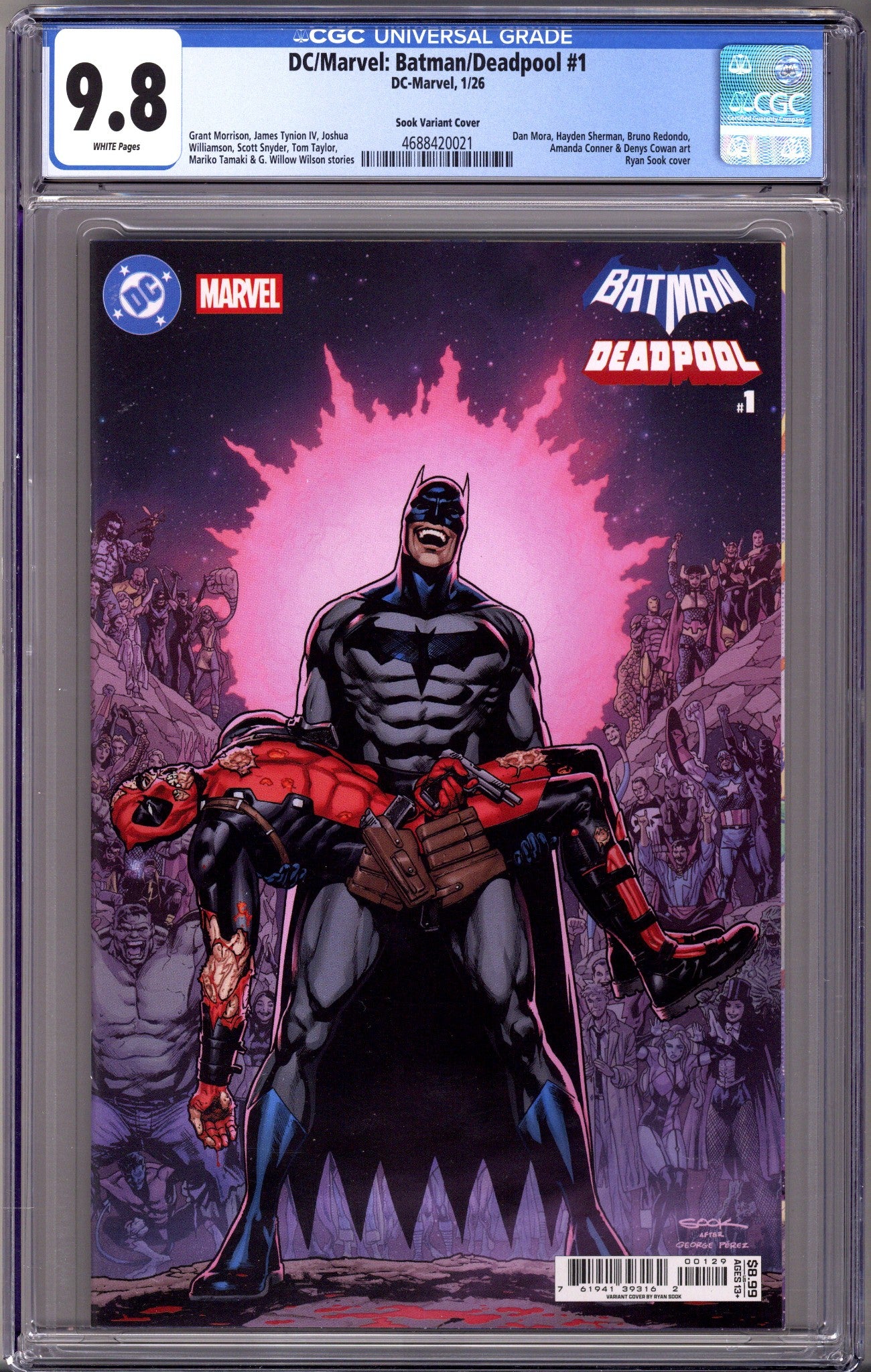 DC/Marvel: Batman/Deadpool   1 CGC 9.8 (NM/M)   (2026) Sook Homage   Variant  