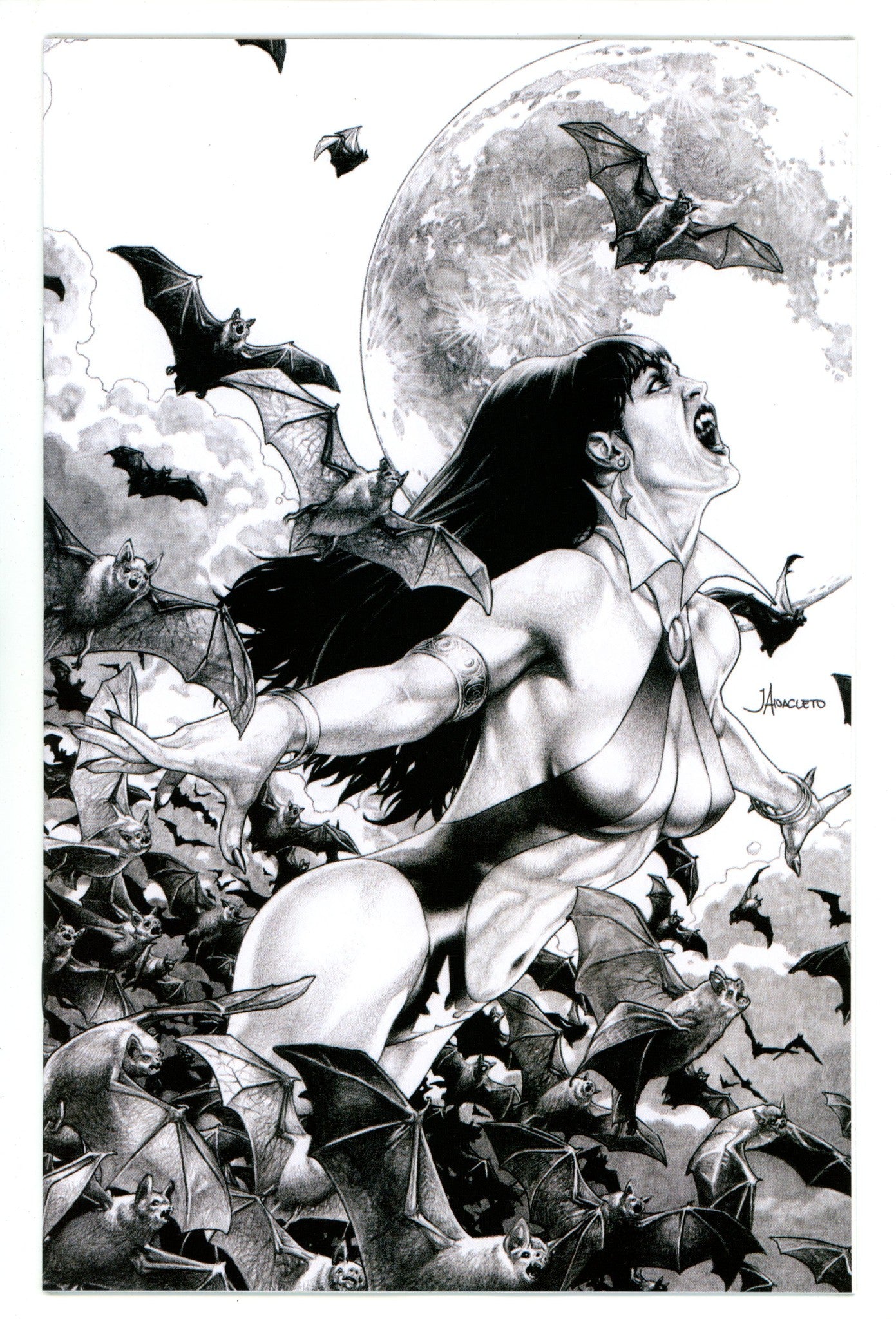 Vampirella Vol 8 3 Anacleto B&W Virgin Incentive Variant NM (2025)