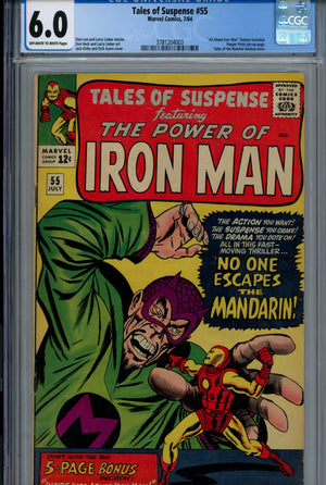 Tales of Suspense Vol 1 55 CGC 6.0 (FN) (1964) 