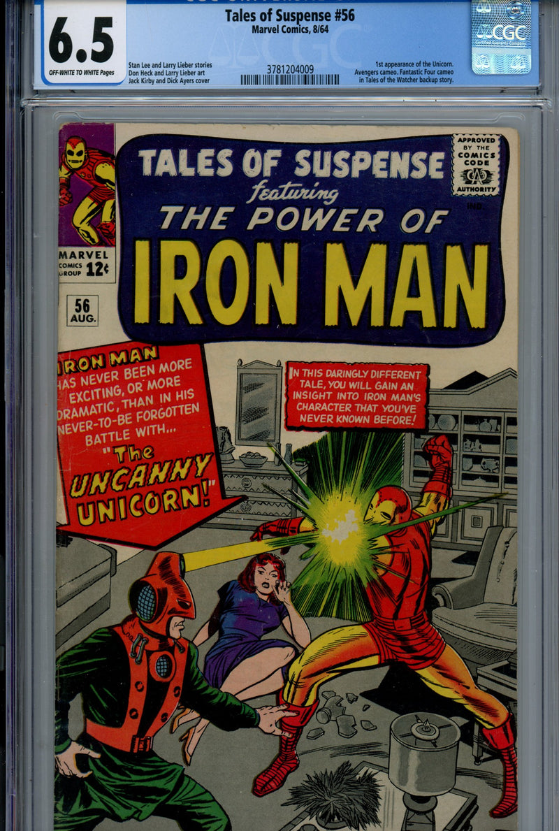 Tales of Suspense Vol 1 56 CGC 6.5 (FN+) (1964) 