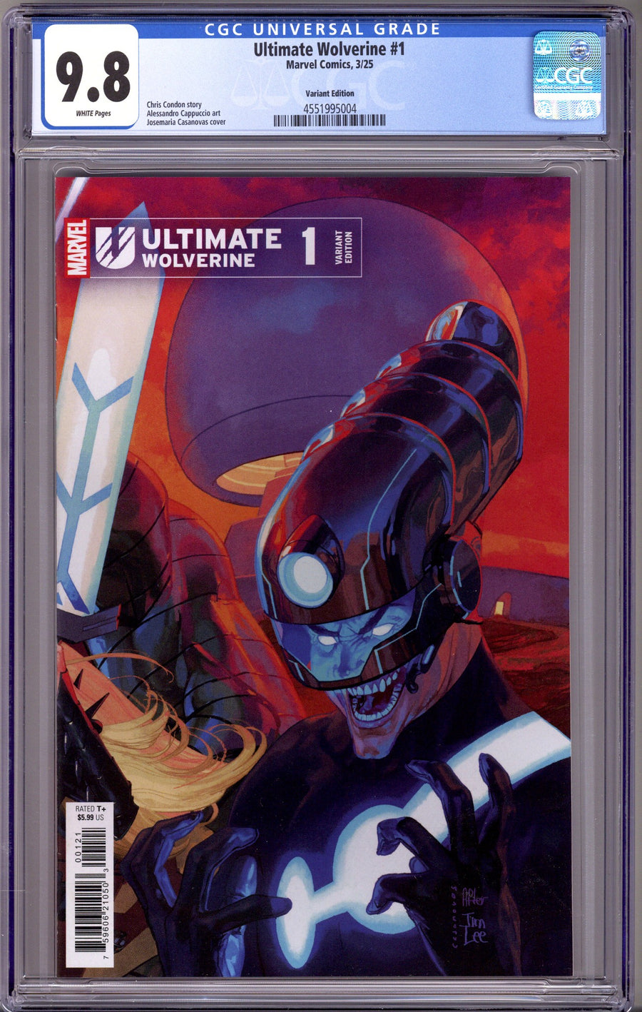 Ultimate Wolverine 1 CGC 9.8 (NM/M) (2025) Casanovas Variant
