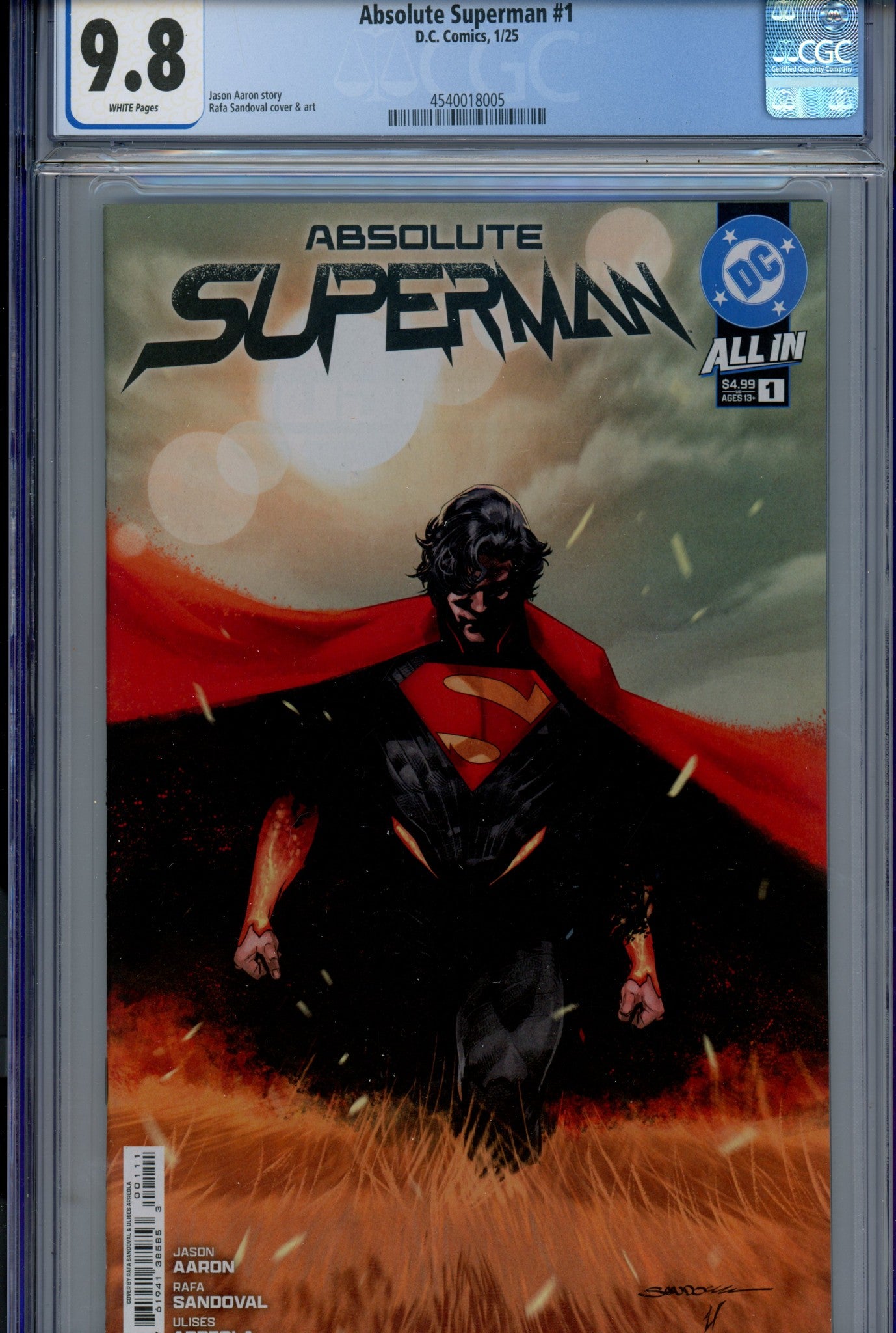 Absolute Superman 1 CGC 9.8 (NM/M) (2025) 