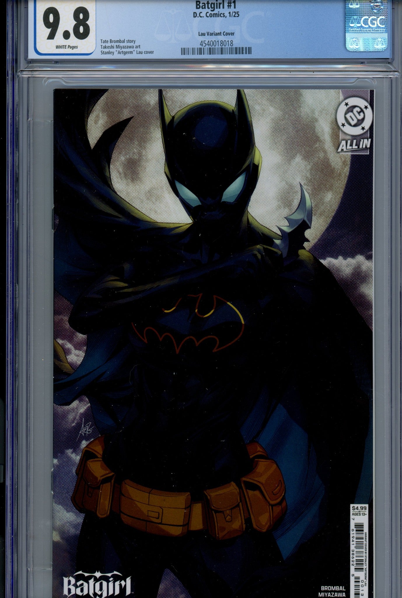 Batgirl Vol 6 1 CGC 9.8 (NM/M) (2025) Artgerm Variant 