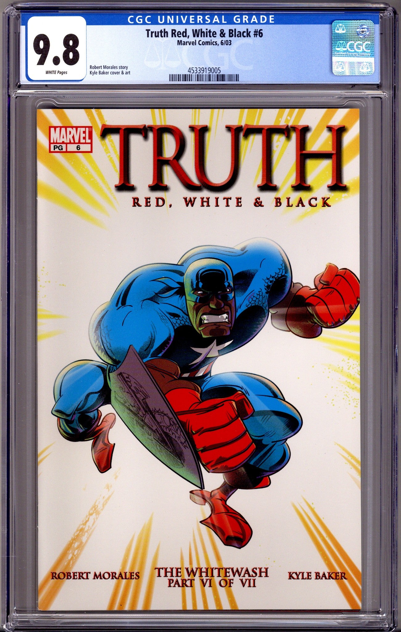 Truth: Red, White & Black 6 CGC 9.8 (NM/M) (2003)