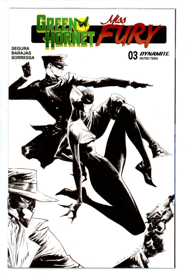 Green Hornet Miss Fury 3 Lee B&W Incentive Variant (2025)