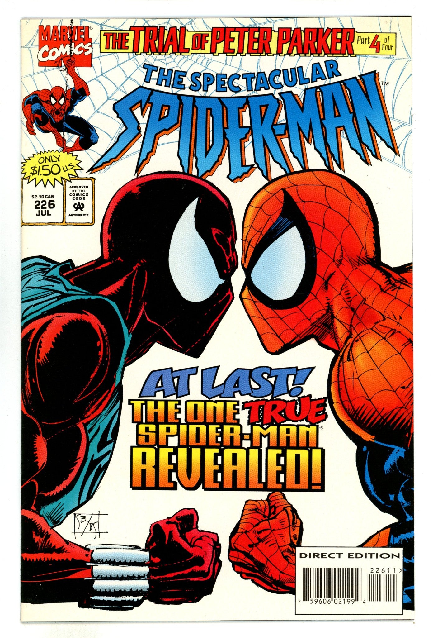 The Spectacular Spider-Man Vol 1 226 NM- (9.2) (1995) 