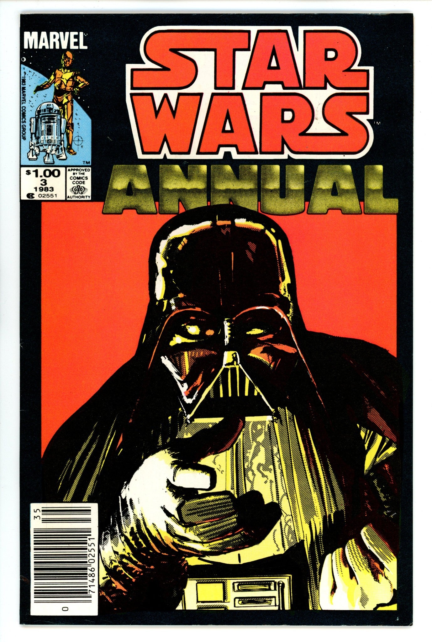 Star Wars Annual Vol 1 3 VF (8.0) (1983) Newsstand 