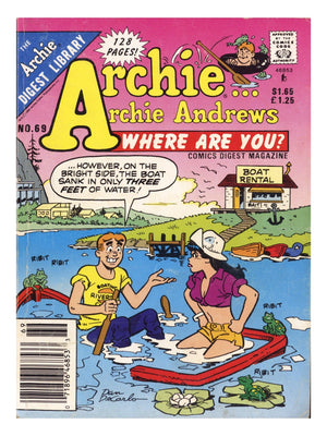 Archie... Archie Andrews, Where Are You? Comics Digest Magazine 69 Low Grade (1990) Canadian Price Variant