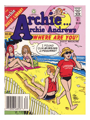 Archie... Archie Andrews, Where Are You? Comics Digest Magazine 82 Low Grade (1992) Canadian Price Variant