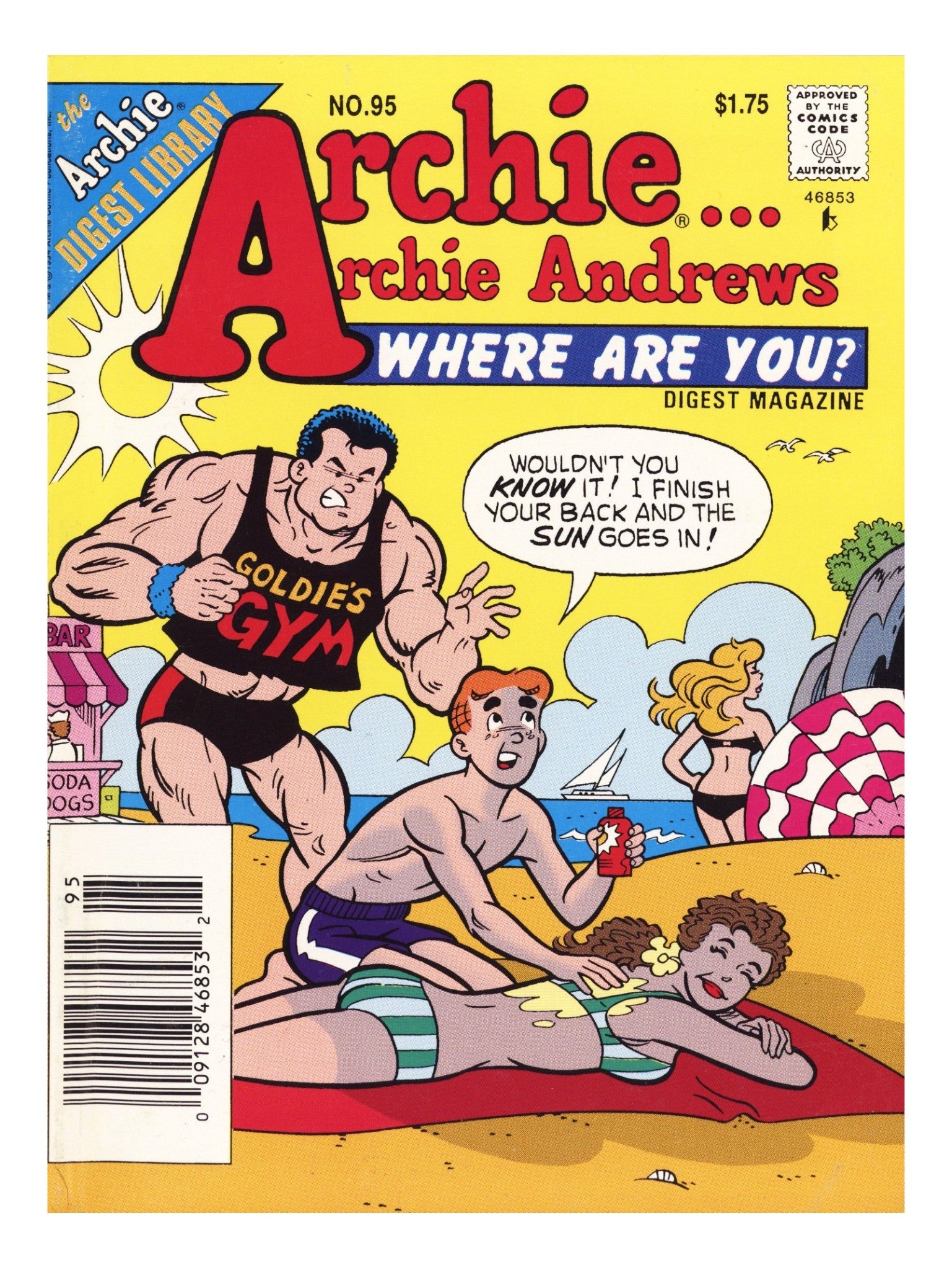 Archie... Archie Andrews, Where Are You? Comics Digest Magazine 95 Mid Grade (1994) Canadian Price Variant 