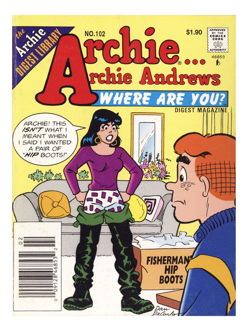 Archie... Archie Andrews, Where Are You? Comics Digest Magazine 102 Low Grade (1995) Canadian Price Variant 