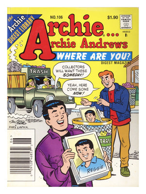 Archie... Archie Andrews, Where Are You? Comics Digest Magazine 106 Low Grade (1996) Canadian Price Variant