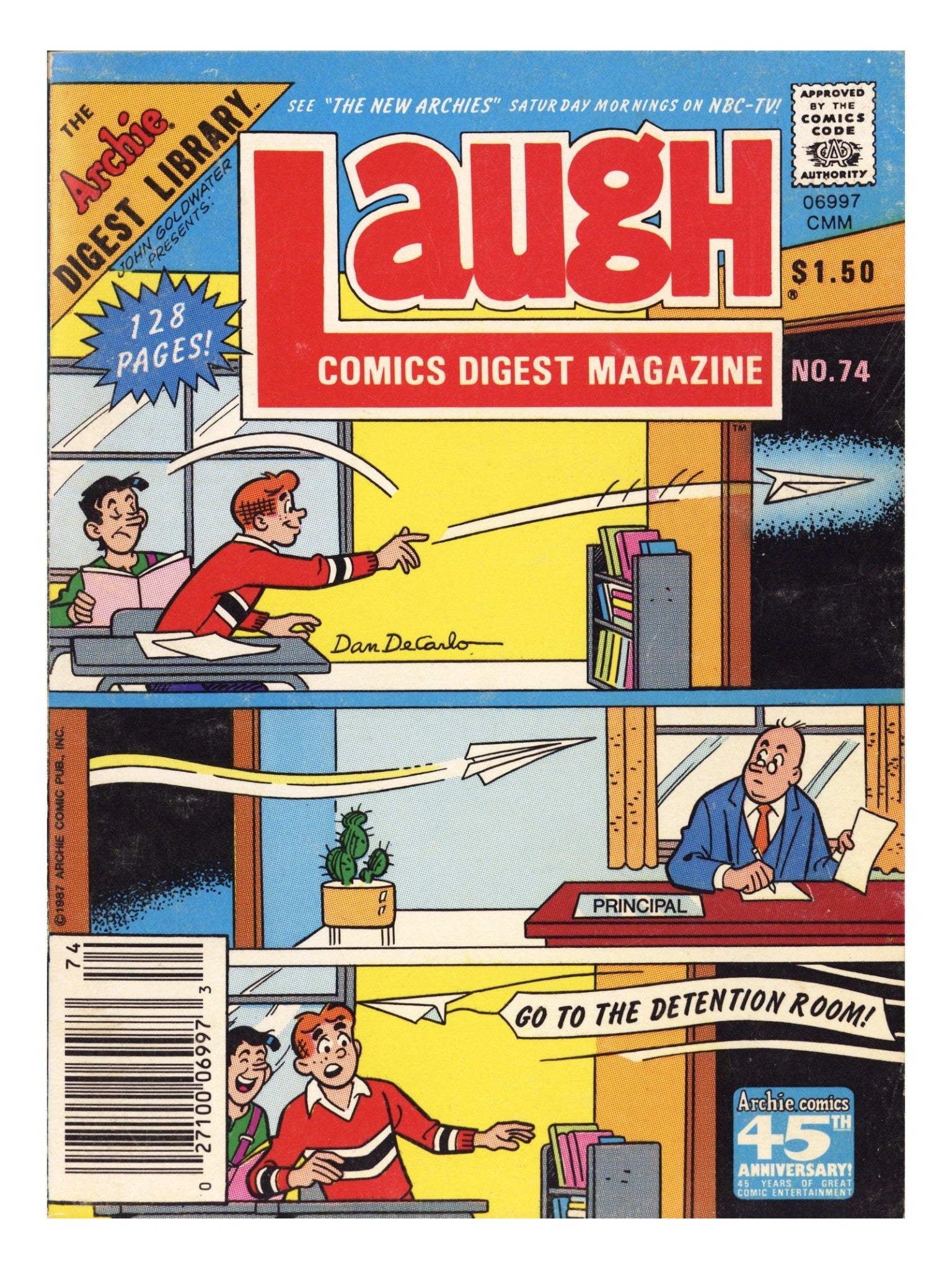 Laugh Comics Digest Magazine 74 Mid Grade (1988) Canadian Price Variant 