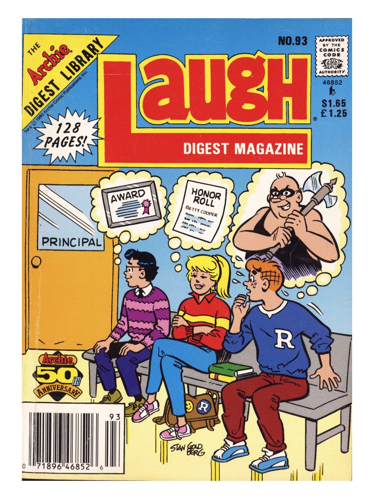 Laugh Digest Magazine 93 Mid Grade (1991) Canadian Price Variant 