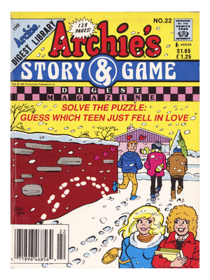 Archie's Story & Game Digest Magazine 22 Low Grade (1992) Canadian Price Variant