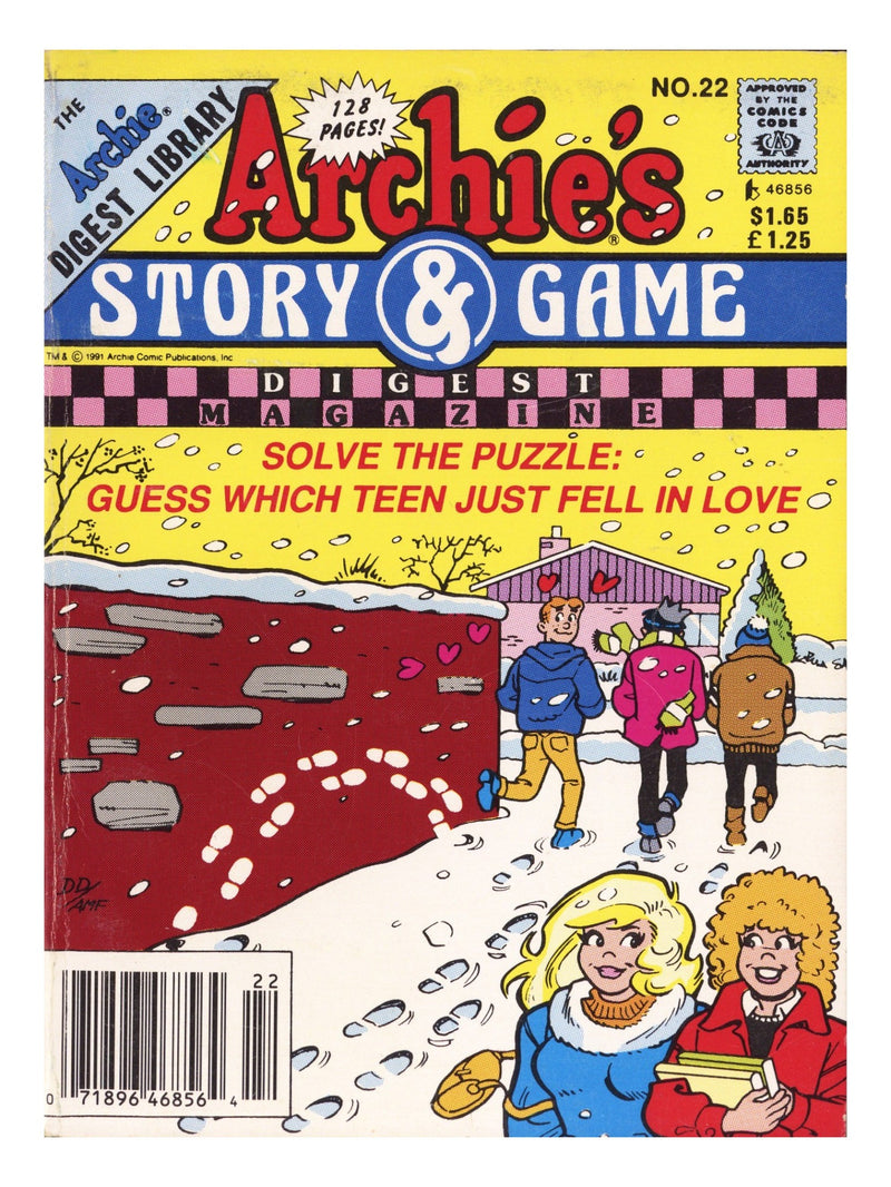 Archie's Story & Game Digest Magazine 22 Low Grade (1992) Canadian Price Variant 
