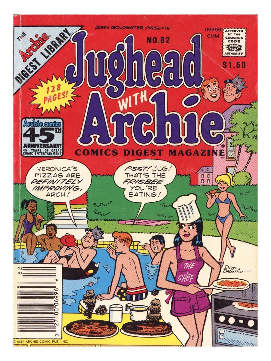 Jughead with Archie Digest 82 Low Grade (1987) Canadian Price Variant 