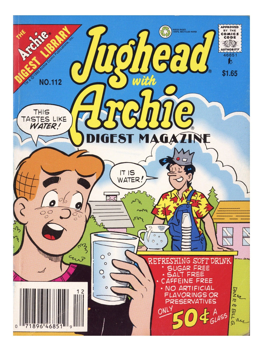 Jughead with Archie Digest 112 Low Grade (1992) Canadian Price Variant 