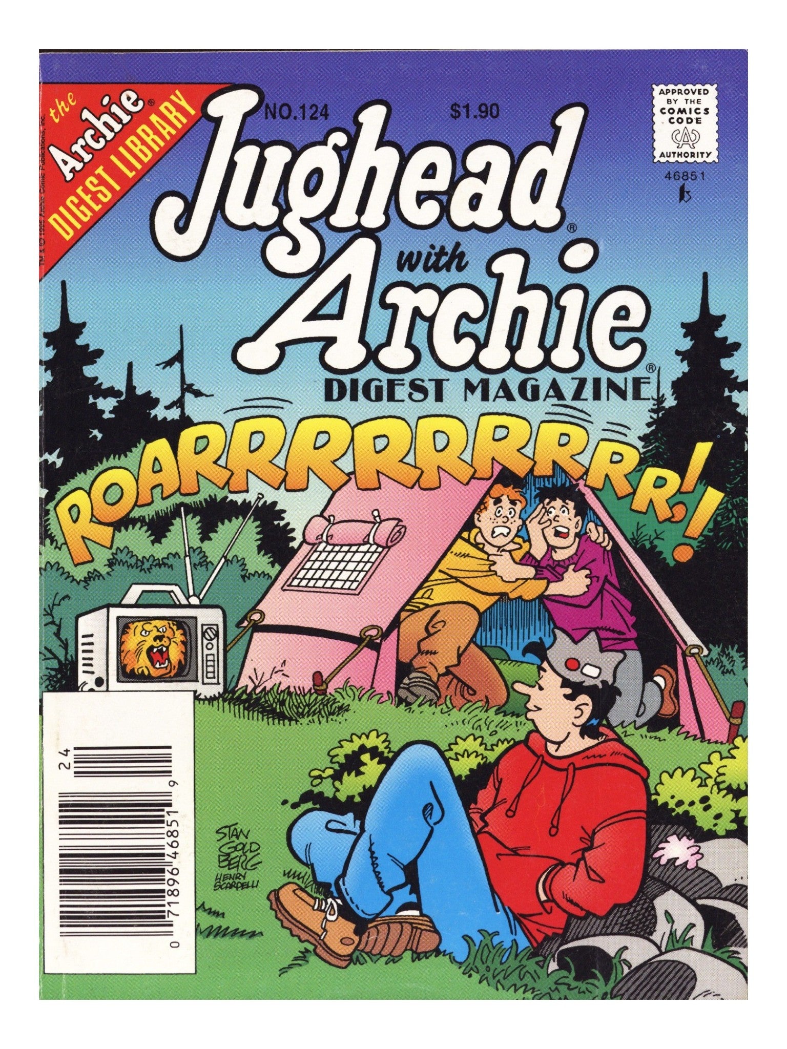 Jughead with Archie Digest 124 Low Grade (1995) Canadian Price Variant 