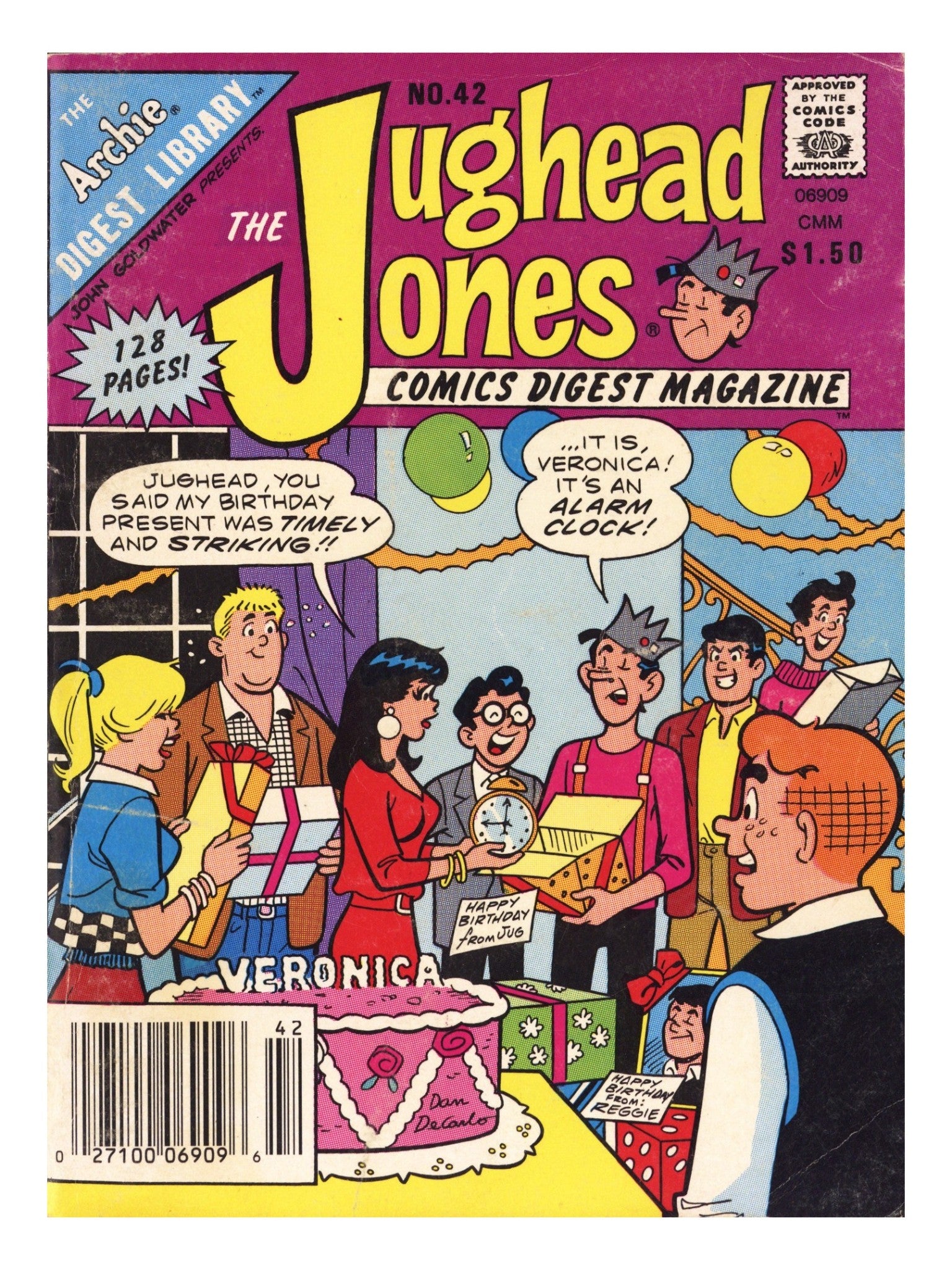 The Jughead Jones Comics Digest 42 Low Grade (1986) Canadian Price Variant 