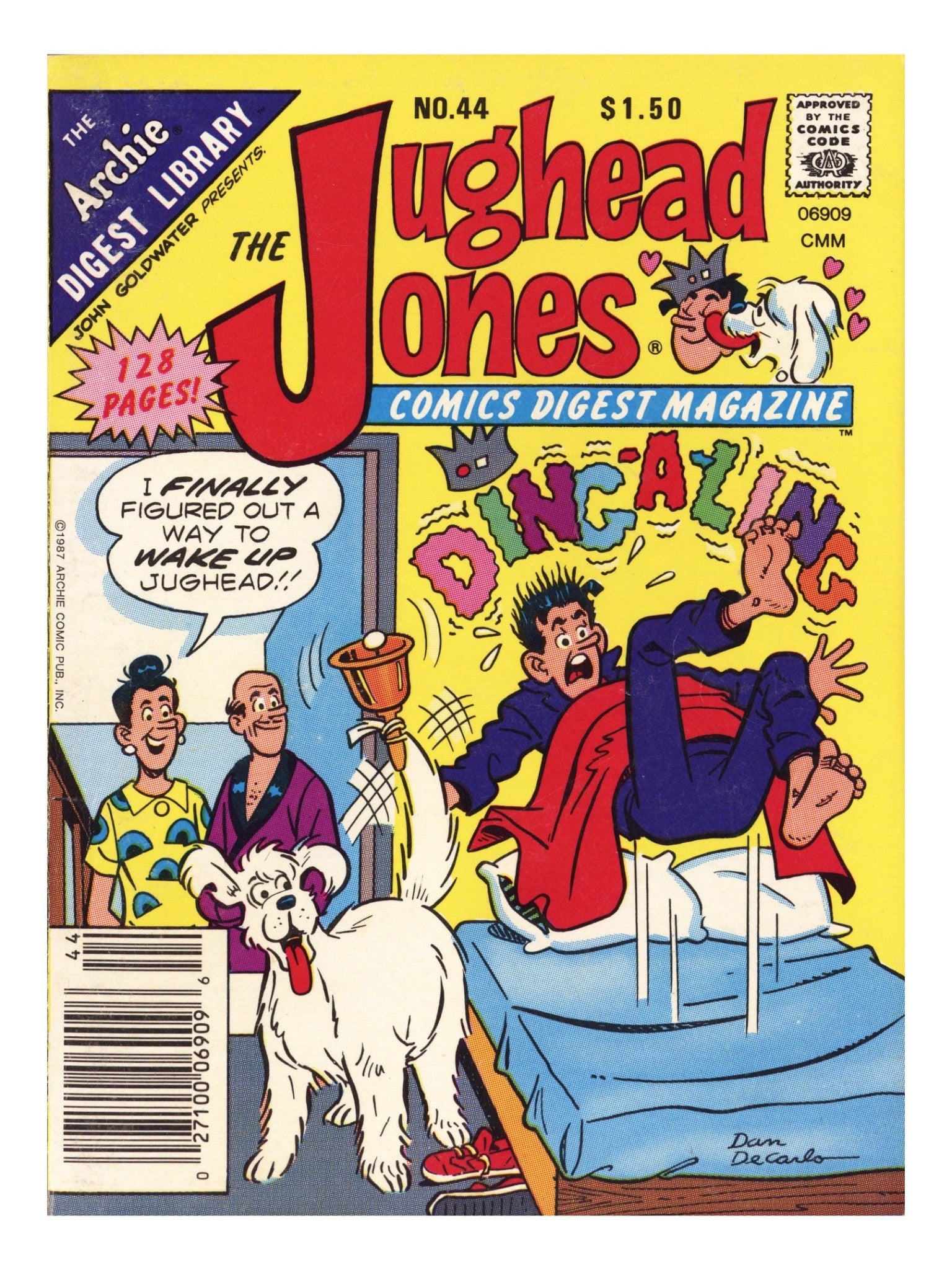 The Jughead Jones Comics Digest 44 Low Grade (1987) Canadian Price Variant 
