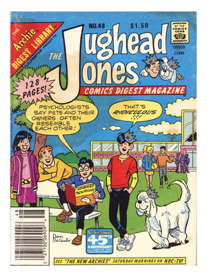 The Jughead Jones Comics Digest 48 Very Low Grade (1987) Canadian Price Variant