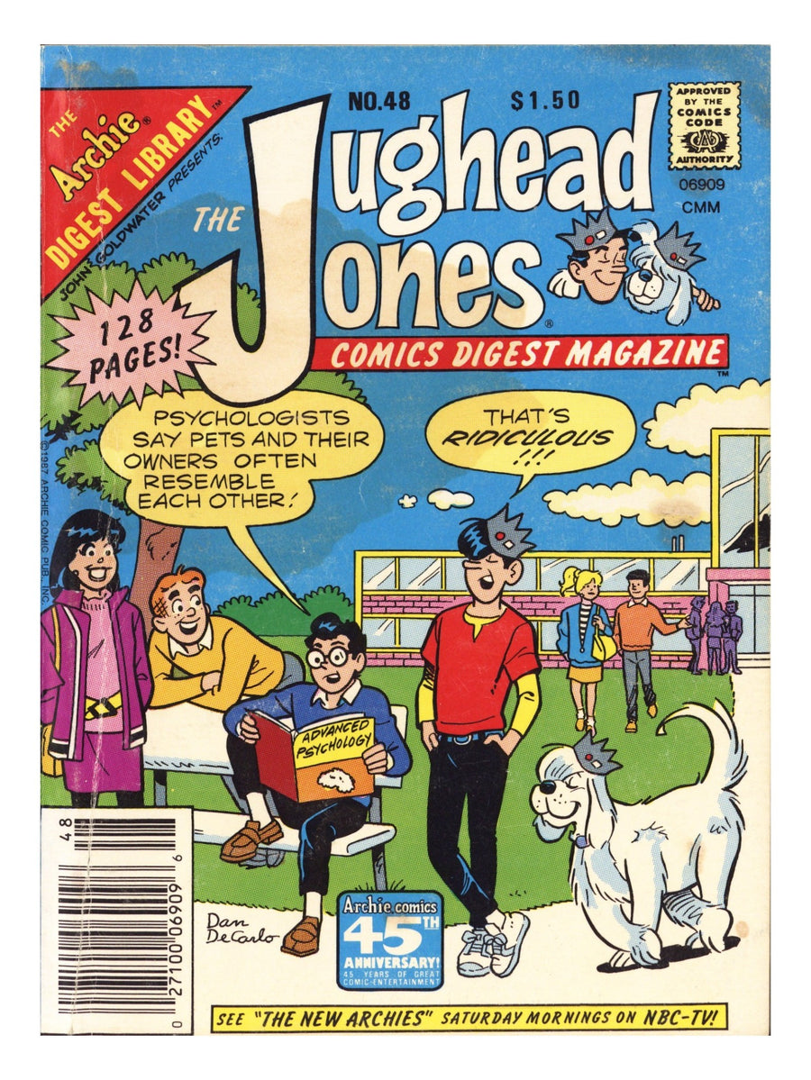 The Jughead Jones Comics Digest 48 Very Low Grade (1987) Canadian Price Variant 