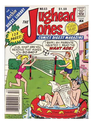 The Jughead Jones Comics Digest 53 Low Grade (1988) Canadian Price Variant