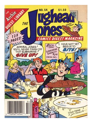 The Jughead Jones Comics Digest 54 Very Low Grade (1988) Canadian Price Variant