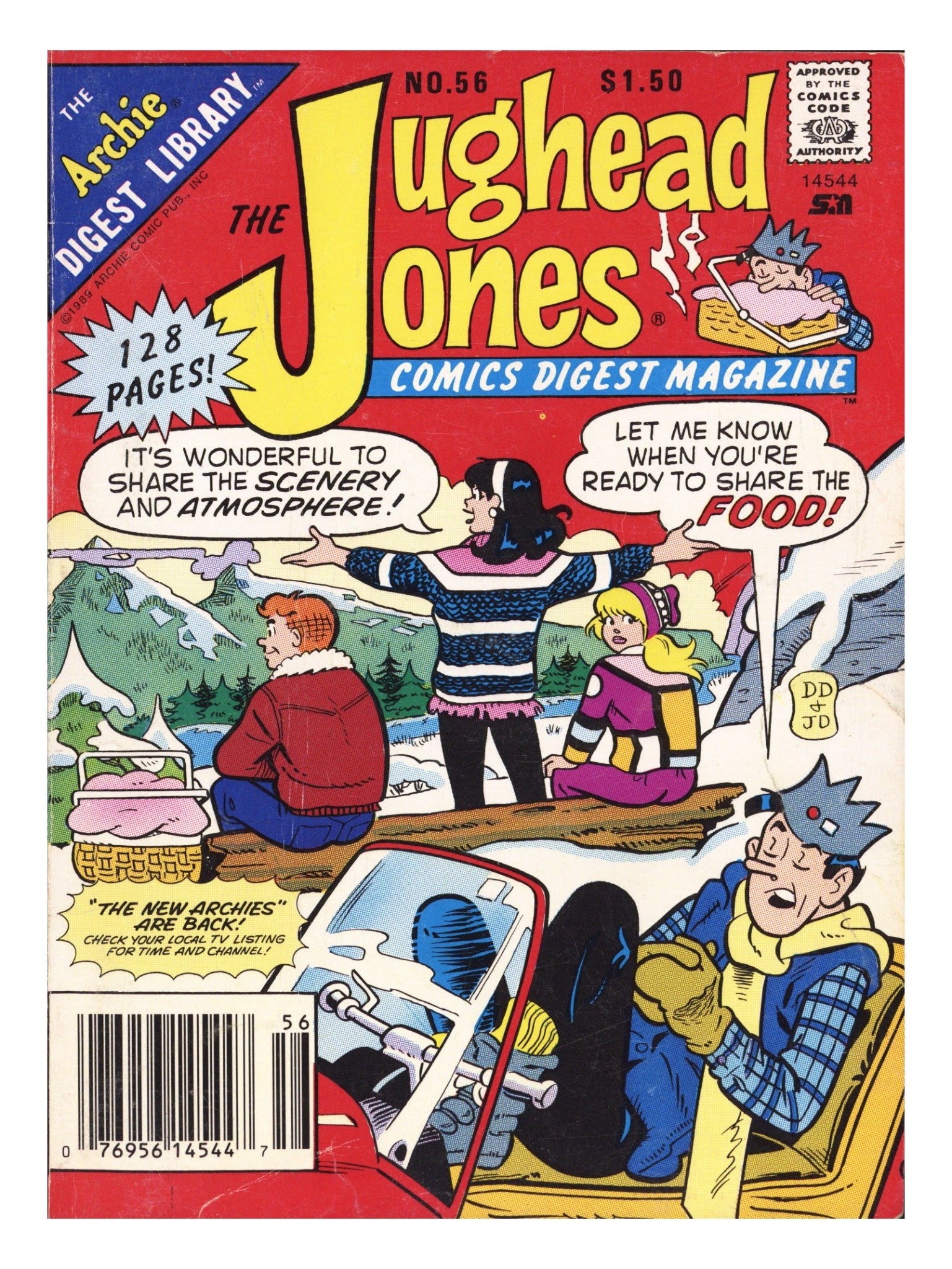 The Jughead Jones Comics Digest 56 Low Grade (1989) Canadian Price Variant 