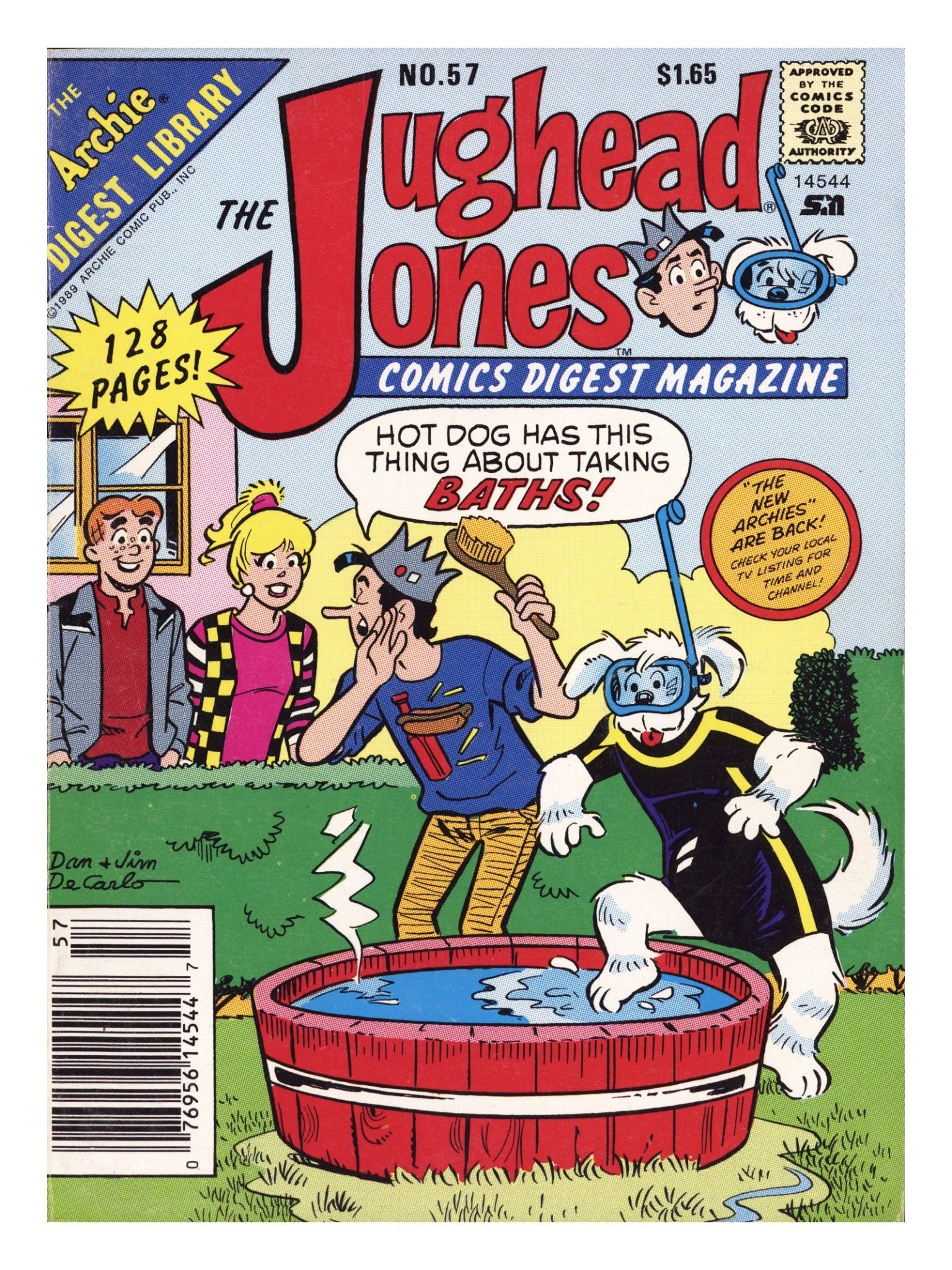 The Jughead Jones Comics Digest 57 Low Grade (1989) Canadian Price Variant 