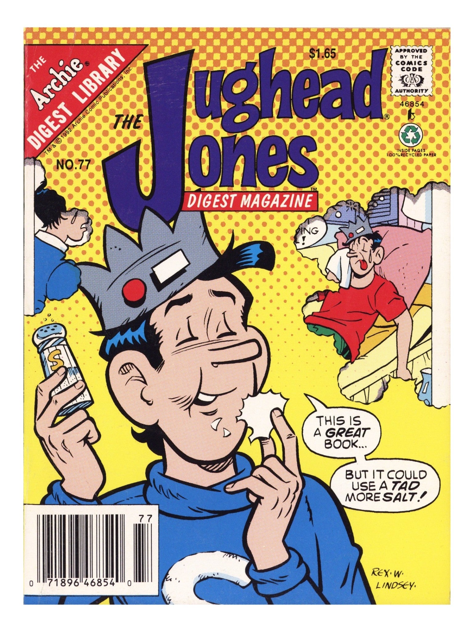 The Jughead Jones Comics Digest 77 Mid Grade (1992) Canadian Price Variant 