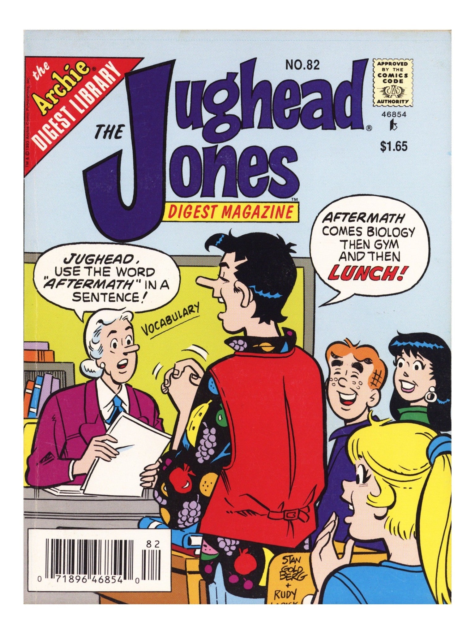 The Jughead Jones Comics Digest 82 Mid Grade (1993) Canadian Price Variant 