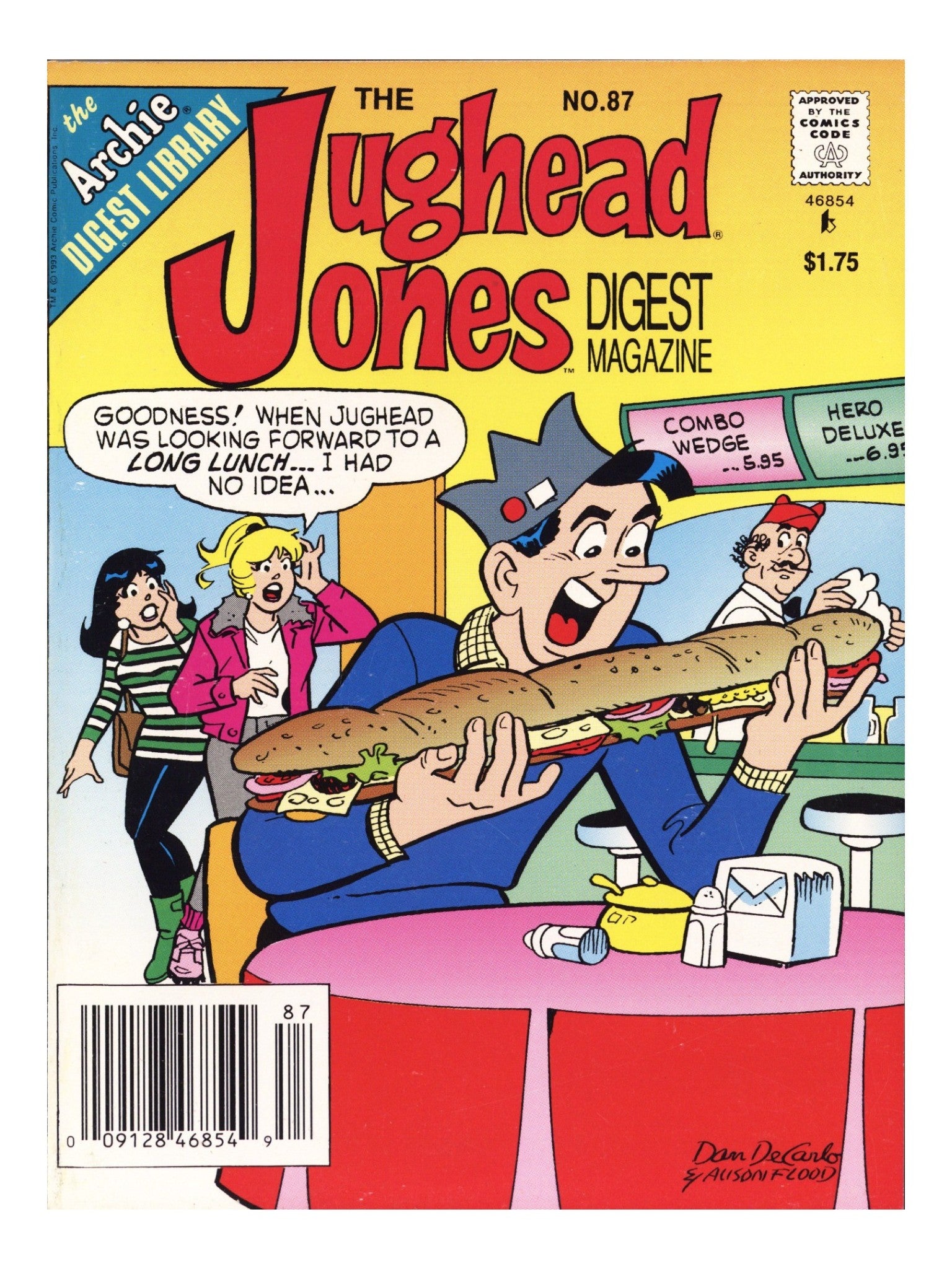 The Jughead Jones Comics Digest 87 Mid Grade (1994) Newsstand 