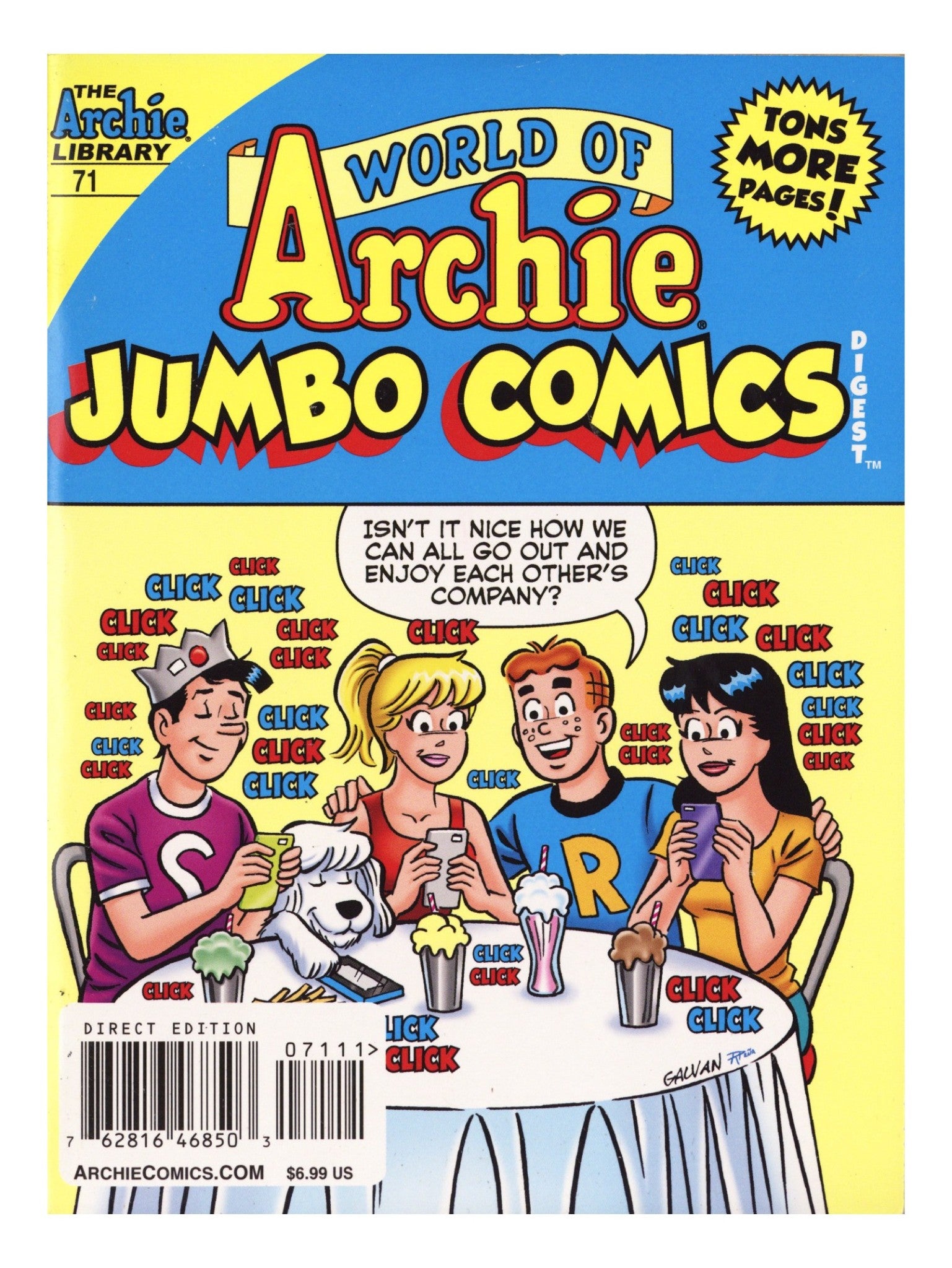 World of Archie Double Digest 71 Mid Grade (2017) 