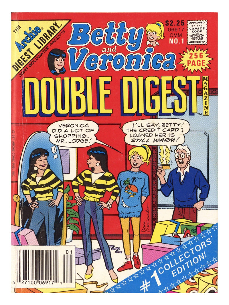 Betty & Veronica Double Digest 1 Mid Grade (1987) 