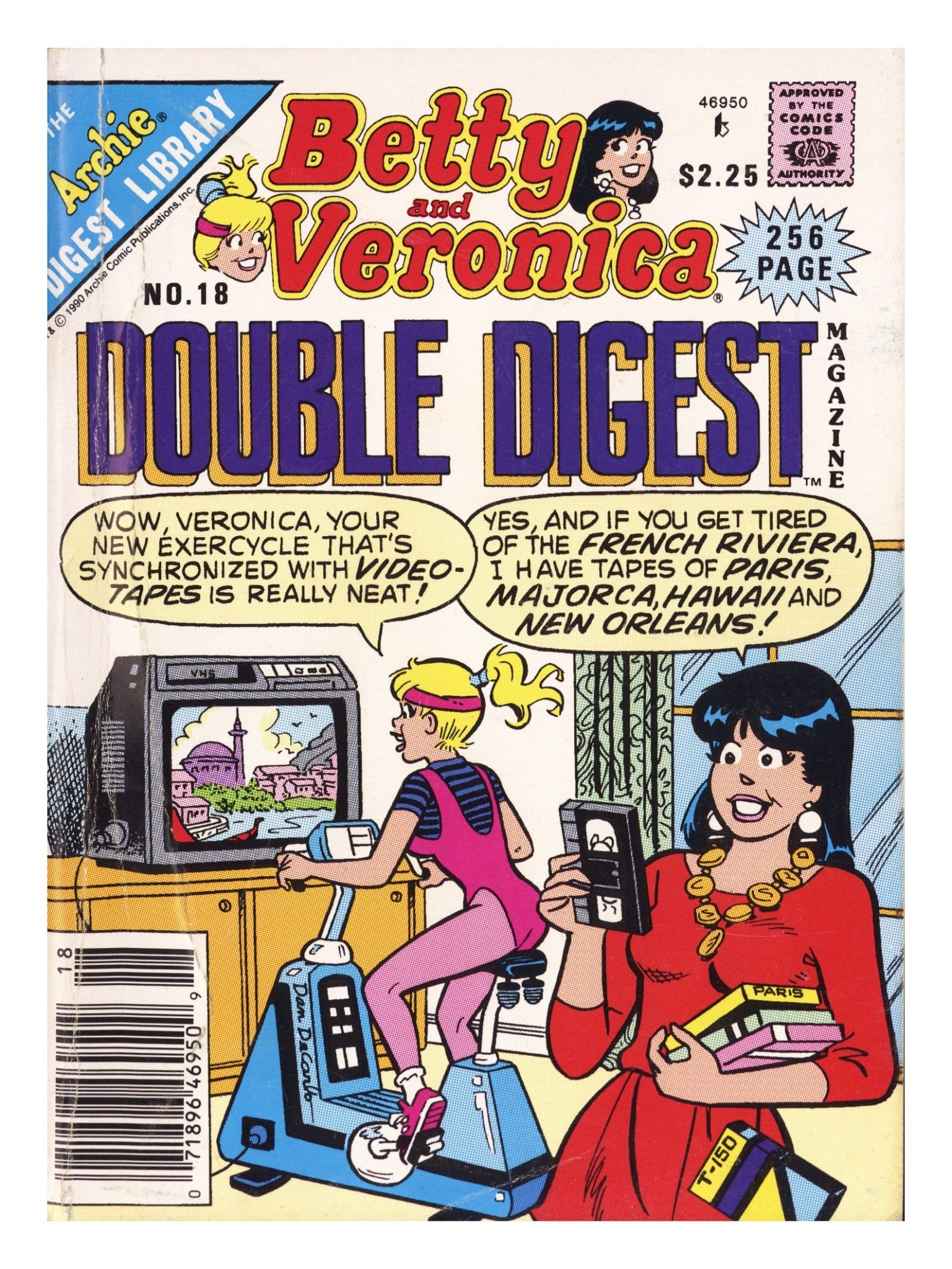 Betty & Veronica Double Digest 18 Low Grade (1990) Newsstand 