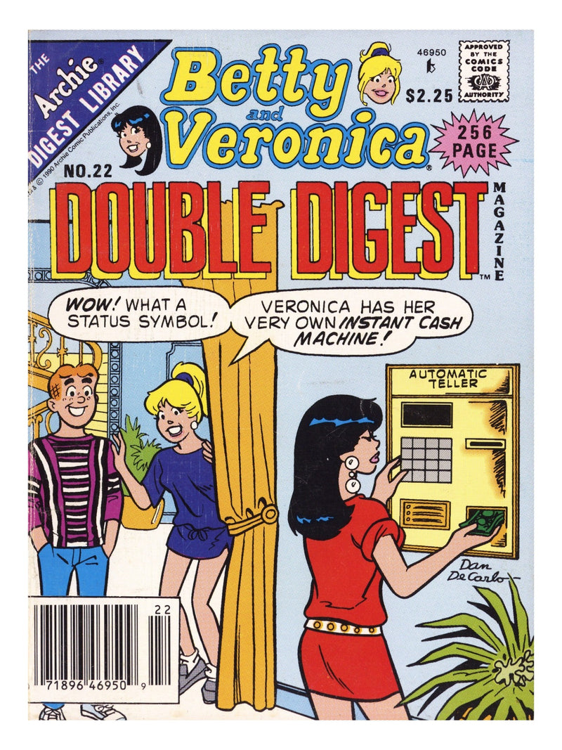 Betty & Veronica Double Digest 22 Low Grade (1990) Newsstand 