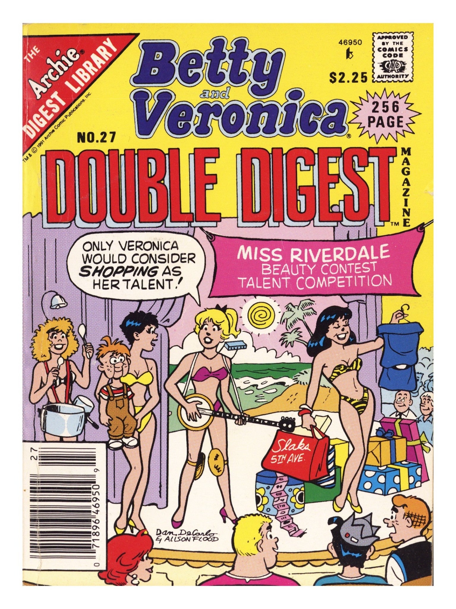Betty & Veronica Double Digest 27 Low Grade (1991) Newsstand 