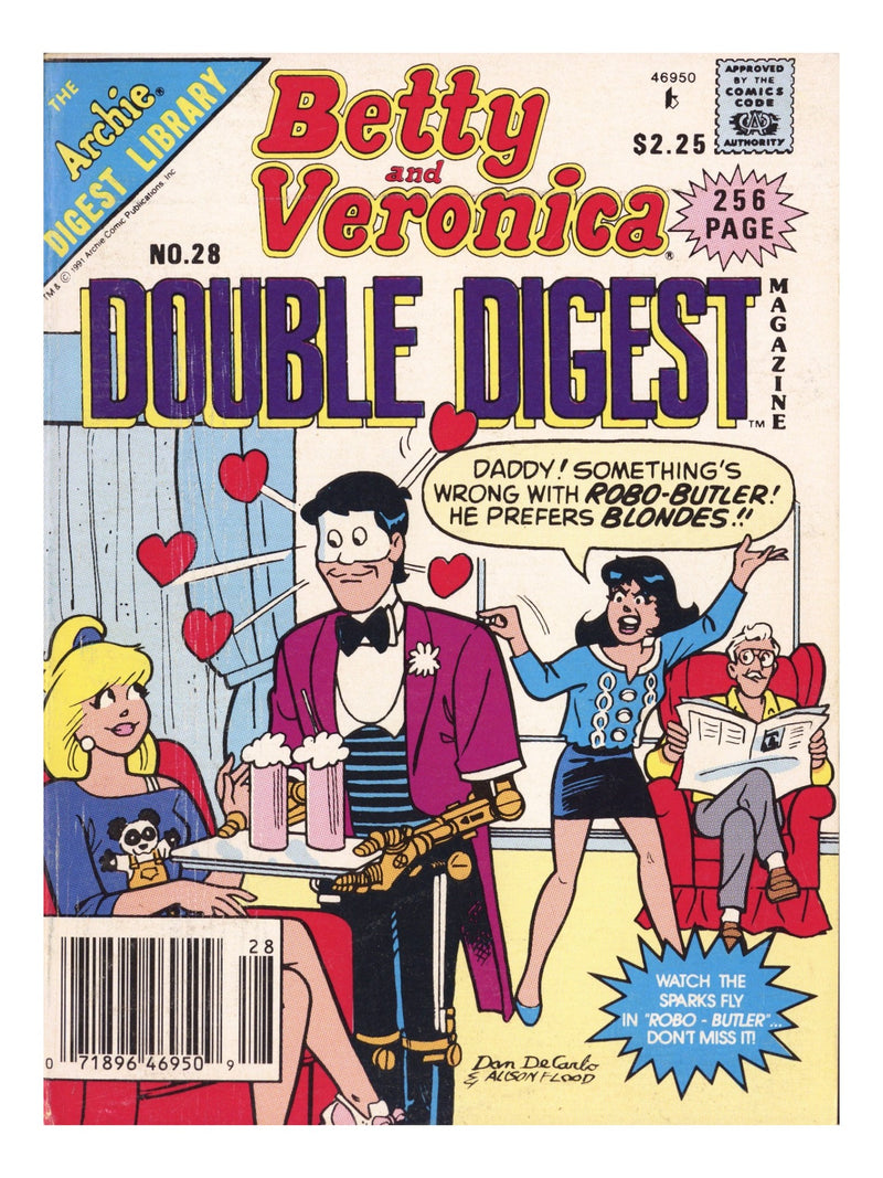 Betty & Veronica Double Digest 28 Low Grade (1991) Newsstand 