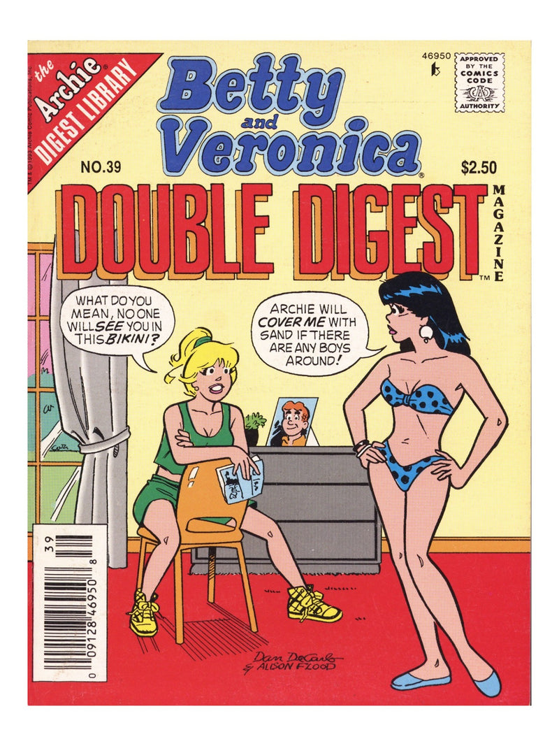 Betty & Veronica Double Digest 39 Mid Grade (1993) Newsstand 