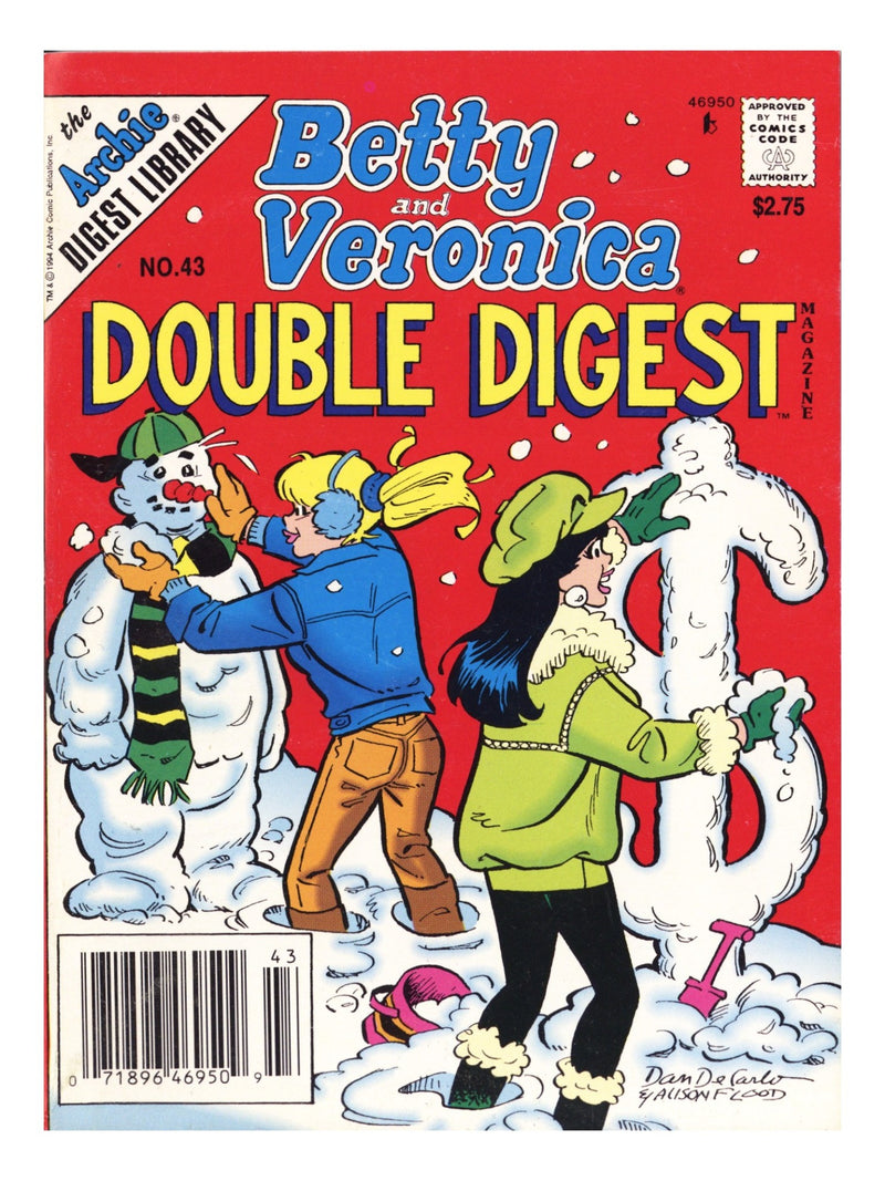 Betty & Veronica Double Digest 43 Mid Grade (1994) Newsstand 