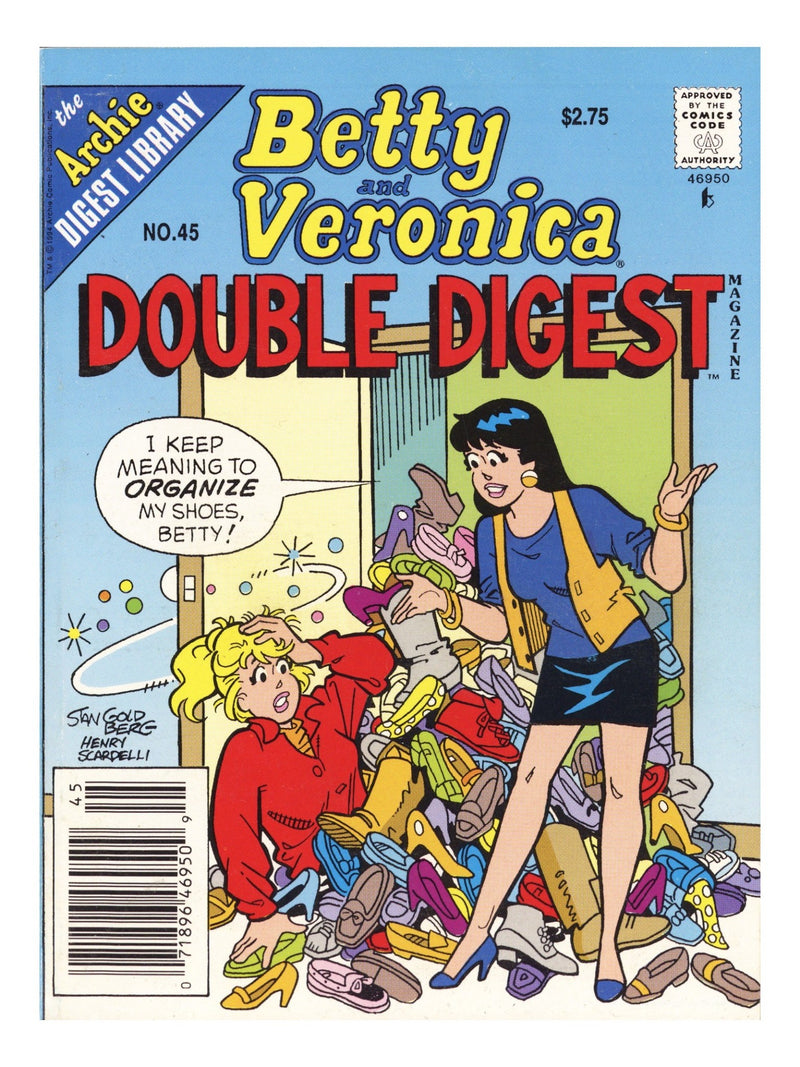 Betty & Veronica Double Digest 45 Mid Grade (1994) Newsstand 