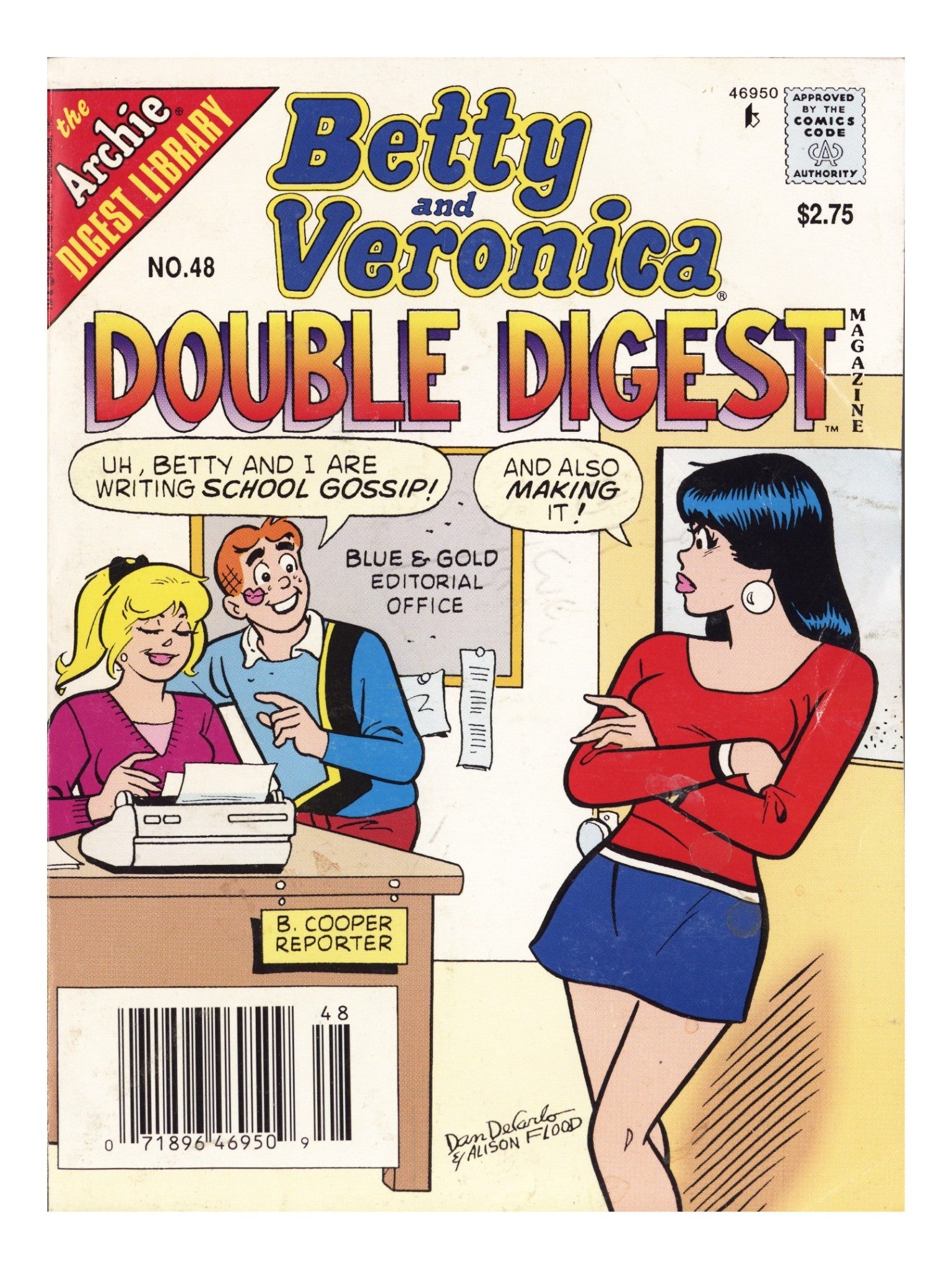 Betty & Veronica Double Digest 48 Very Low Grade (1994) Newsstand 