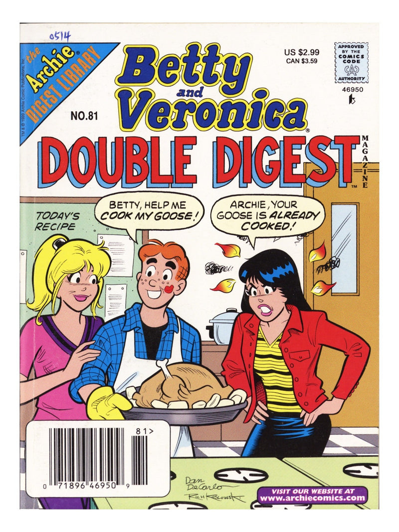 Betty & Veronica Double Digest 81 Mid Grade (1999) Newsstand 
