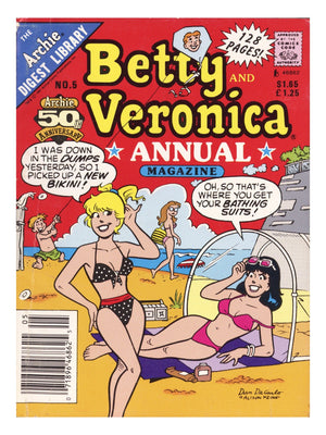 Betty and Veronica Annual Digest Magazine 5 Low Grade (1991) Canadian Price Variant