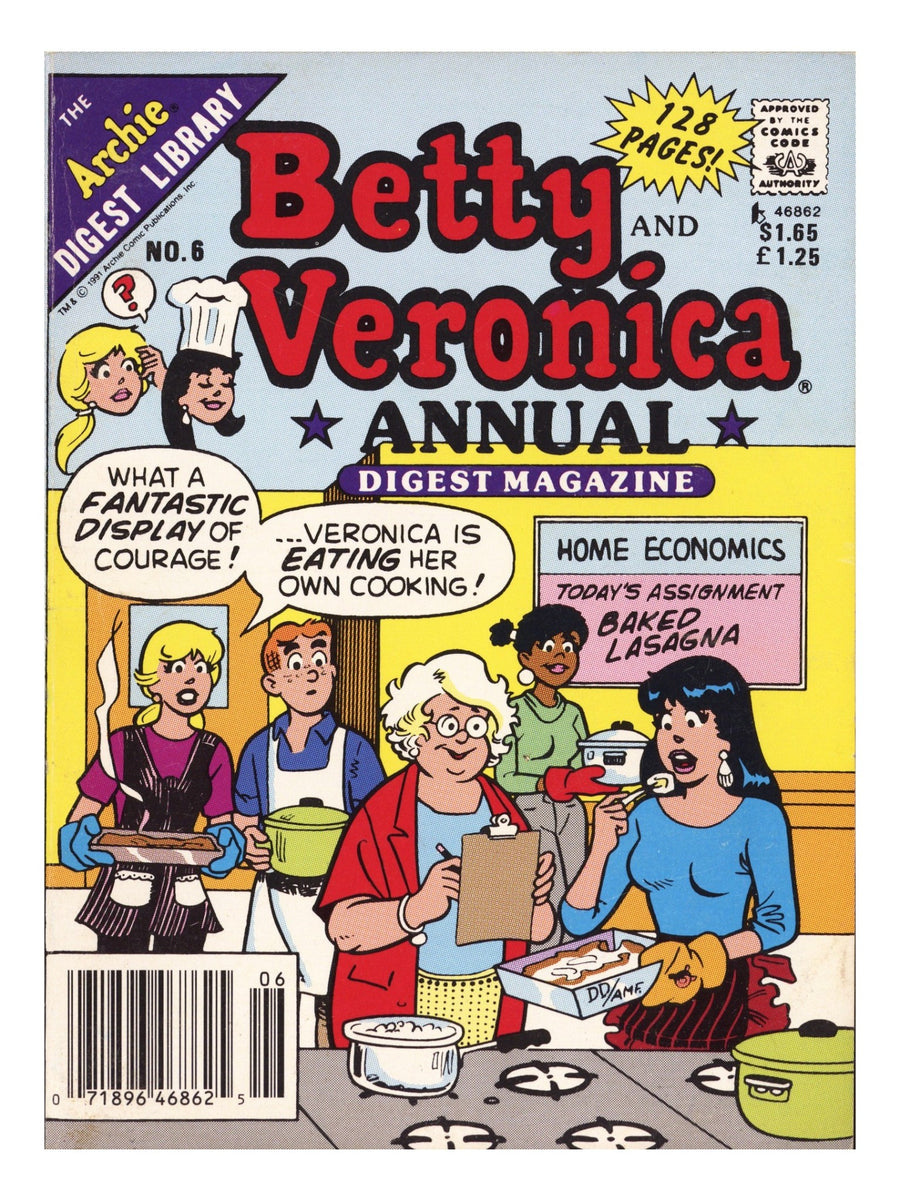 Betty and Veronica Annual Digest Magazine 6 Mid Grade (1992) Canadian Price Variant 