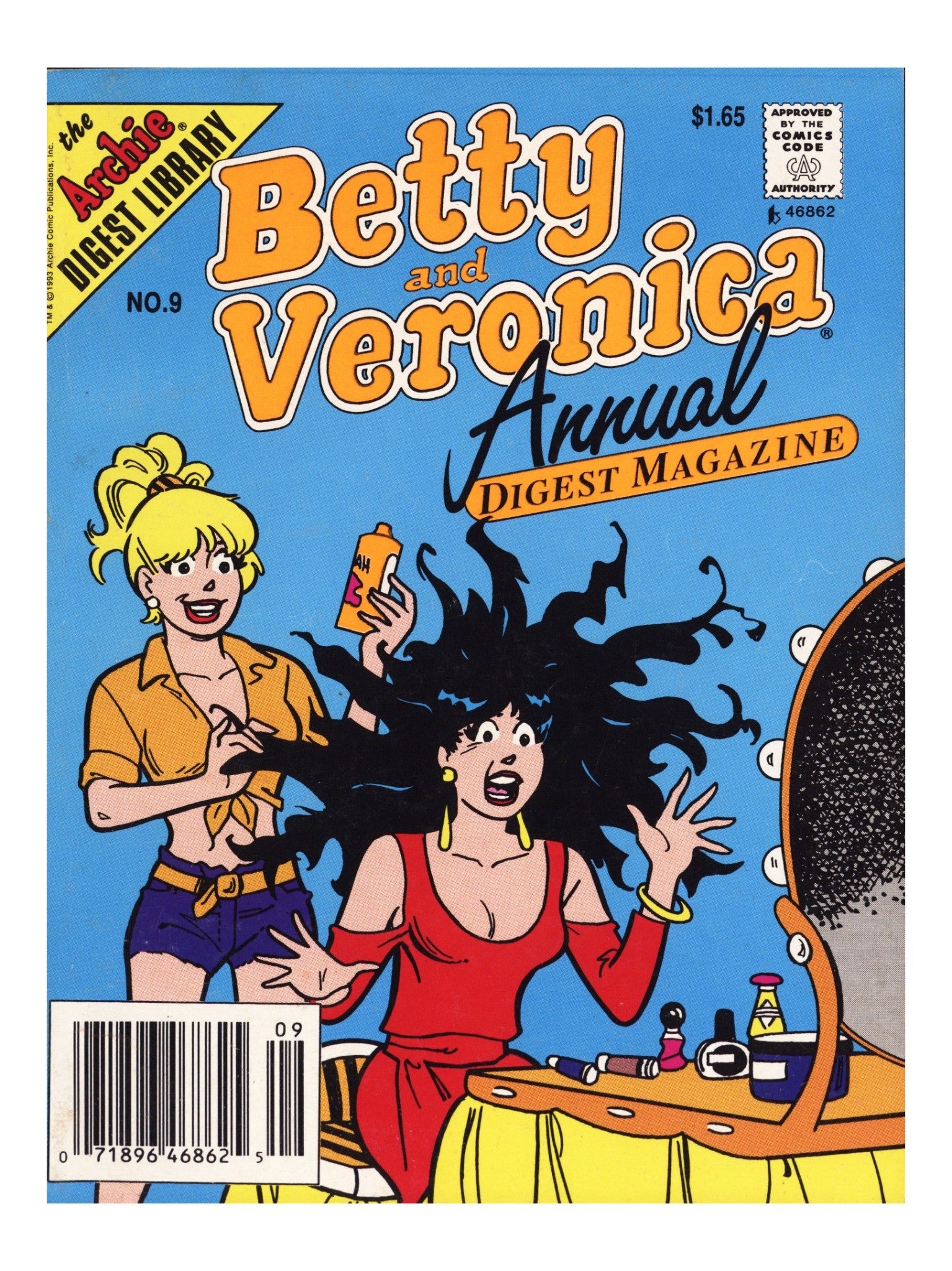 Betty and Veronica Annual Digest Magazine 9 Mid Grade (1993) Canadian Price Variant 